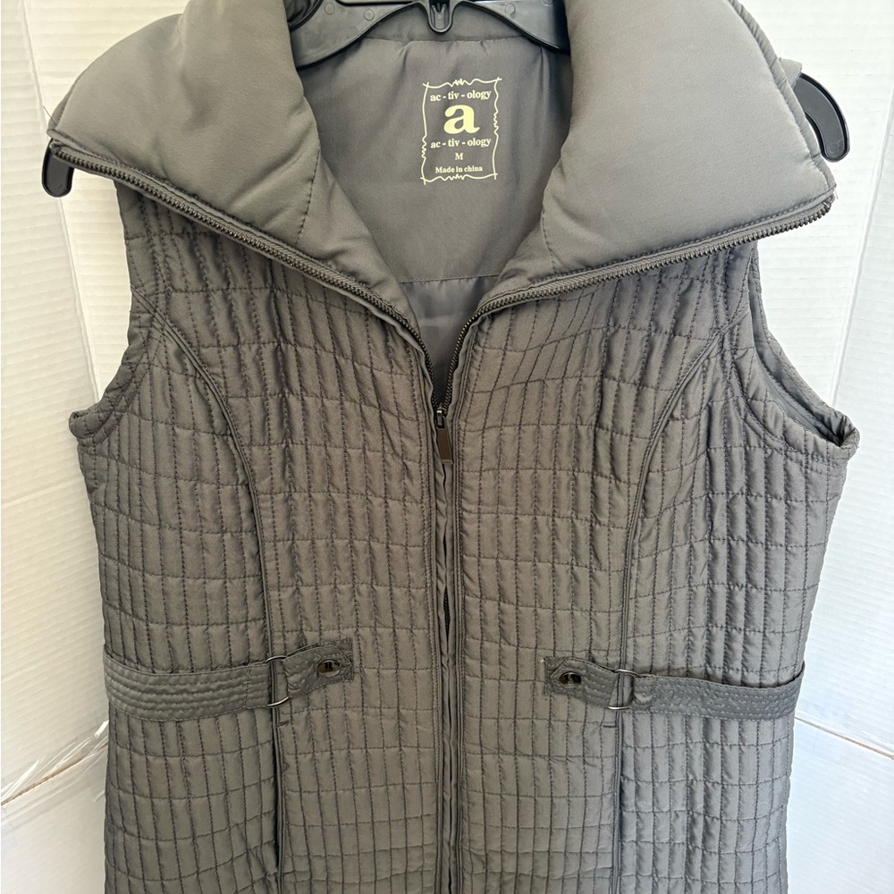 Gray Quilted Women's Vest